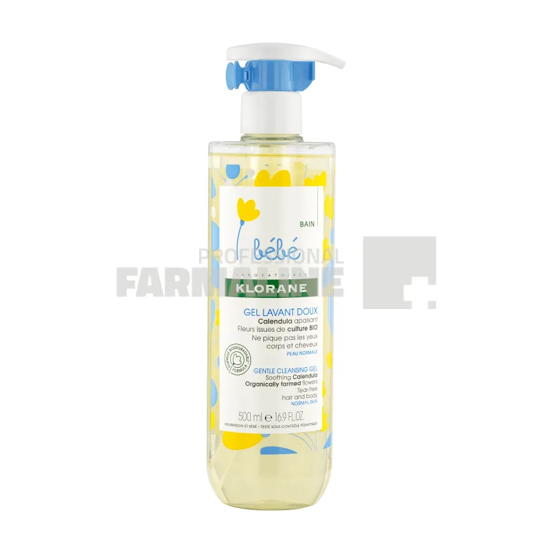 Klorane Bebe Gel spumant cu galbenele 500 ml — preț și oferte