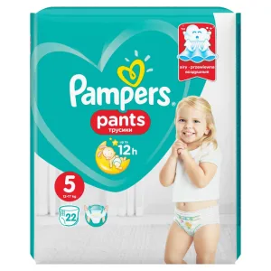 Pampers Pants Scutece nr.5 12-18 kg 22 bucati