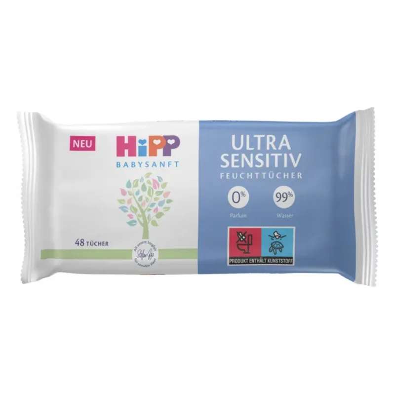 Servetele umede Ultra Sensitiv, 5 pachete*48 bucati, Hipp — preț și oferte