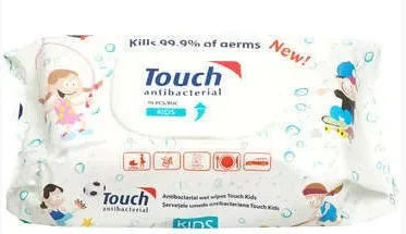 TOUCH Servetele umede antibacter KIDS 70buc — preț și oferte
