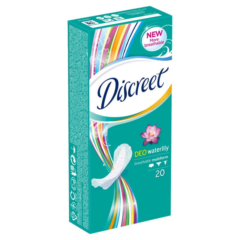 Discreet Deo Waterlily Multiform Absorbante zilnice 20 bucati — preț și oferte
