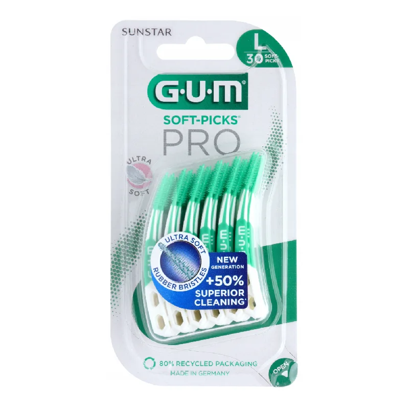 Periute interdentare Ultra Soft Picks PRO, L, 30 bucati, Sunstar Gum — preț și oferte