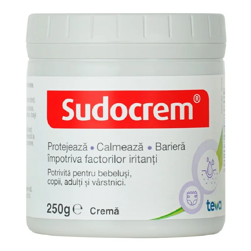 Crema antiseptica, 250 g, Sudocrem TEVA PHARMACEUTICALS — preț și oferte