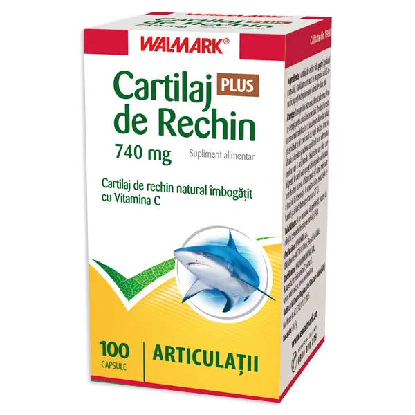 Cartilaj de rechin Plus 100 capsule WALMARK — preț și oferte