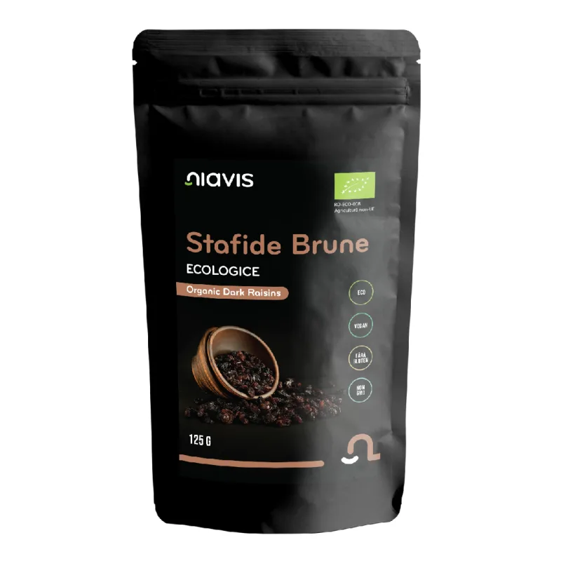 Stafide Brune Ecologice BIO, 125g, Niavis — preț și oferte