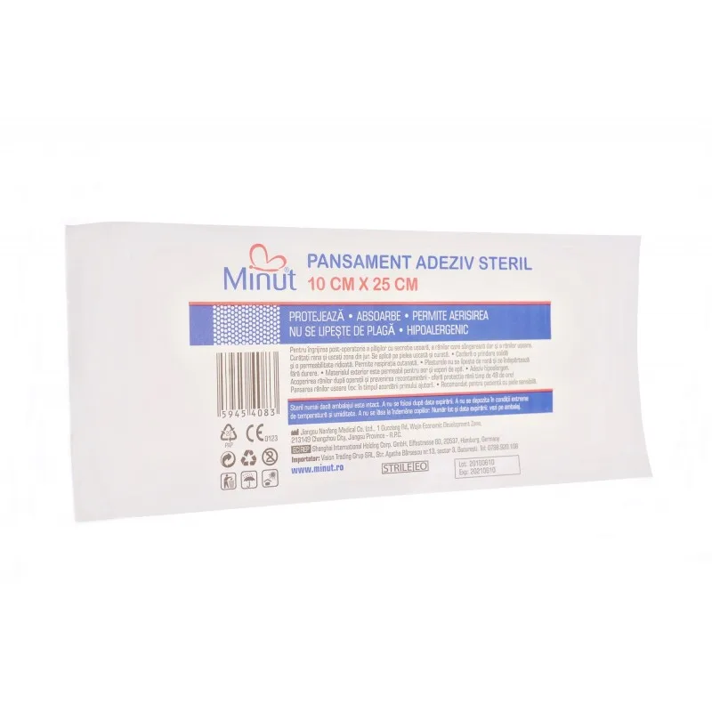 Minut Pore Pansamnet adeziv steril 10 cm x 25 cm — preț și oferte