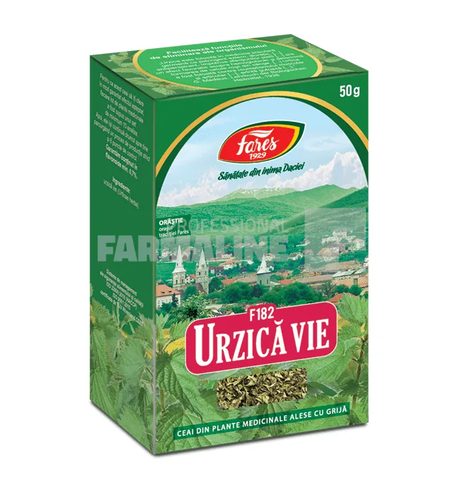 Fares Ceai de urzica vie 50 g — preț și oferte