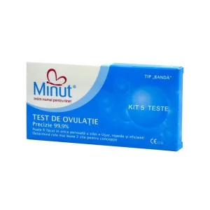 Minut Teste ovulatie banda 5 bucati + Test de sarcina Gratuit