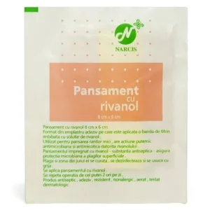 Narcis Plasturi cu rivanol 8 cm x 6 m