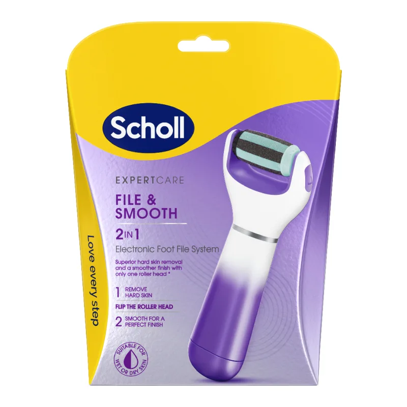 Pila electrica 2in1 pentru picioare, Purple, Scholl — preț și oferte