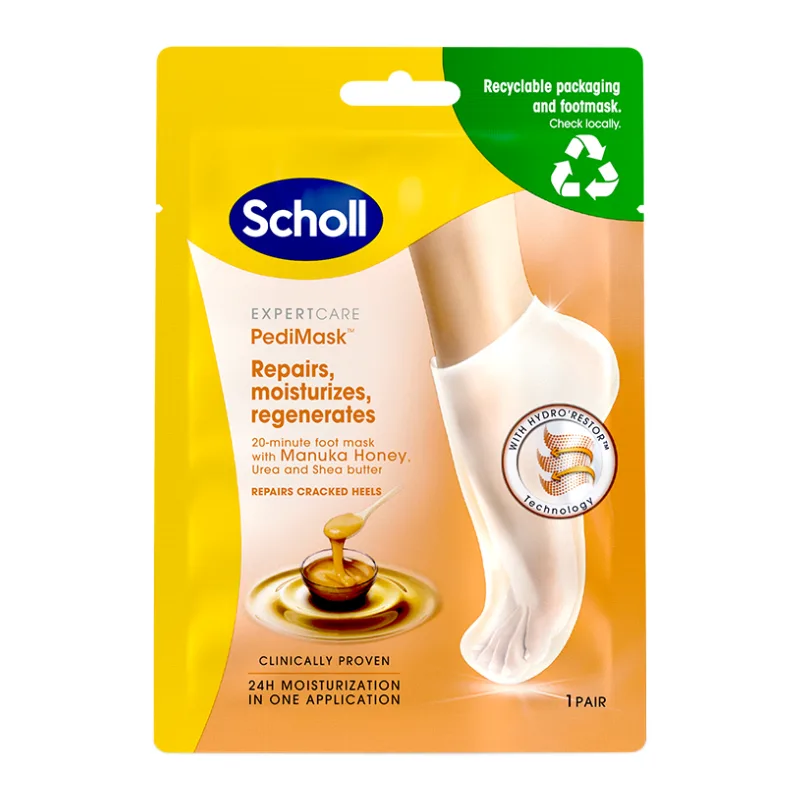 Masca pentru calcaie crapate cu miere de Manuka, 1 pereche, Scholl — preț și oferte