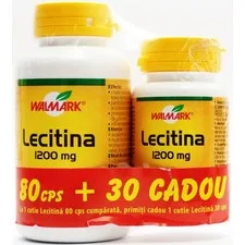 Lecitina 1200 mg 80 capsule + 30 capsule Gratis WALMARK — preț și oferte
