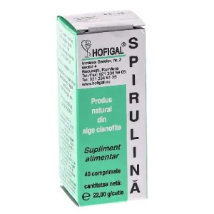 Spirulina 200 mg 40 comprimate