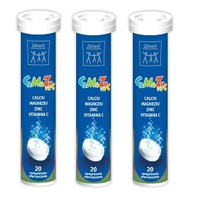 Zdrovit CaMgZn + Vitamina C 20 comprimate efervescente