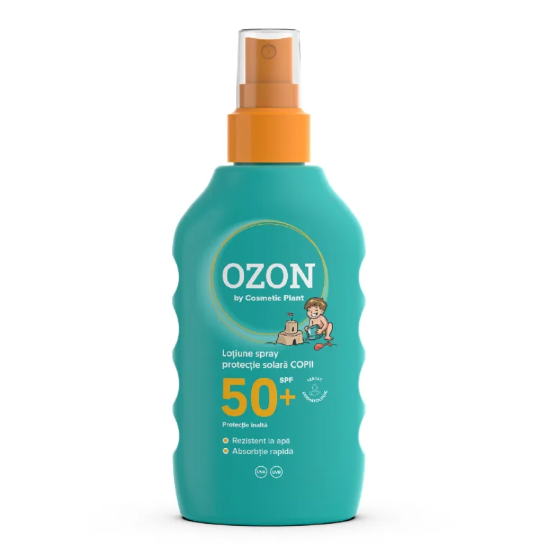 Lotiune spray protectie solara copii SPF50+ Ozone, 200 ml, Cosmetic Plant — preț și oferte