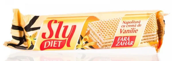 Sly Diet Napolitane fara zahar cu vanilie 20 g Sly Nutritia — preț și oferte