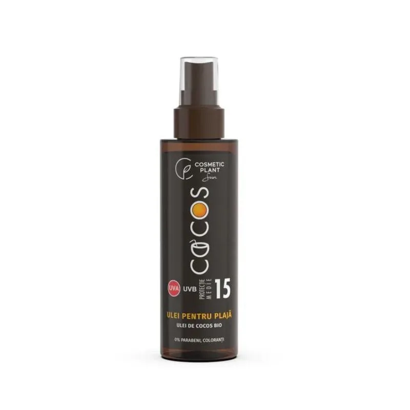Ulei plaja COCOS, SPF15, 150 ml, Cosmetic Plant — preț și oferte
