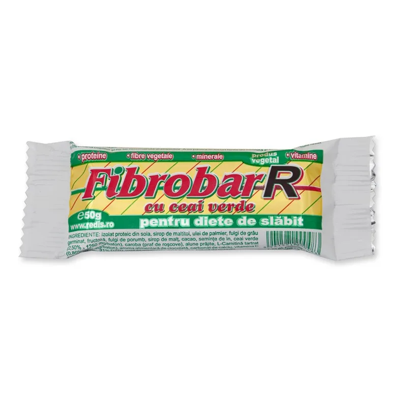 Fibrobar - R Baton cu ceai verde 50 g Redis Nutritie — preț și oferte
