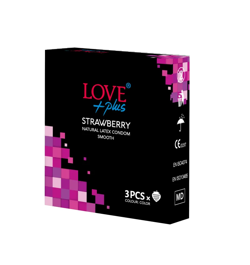 Love Plus Strawberry Prezervative 3 bucati — preț și oferte