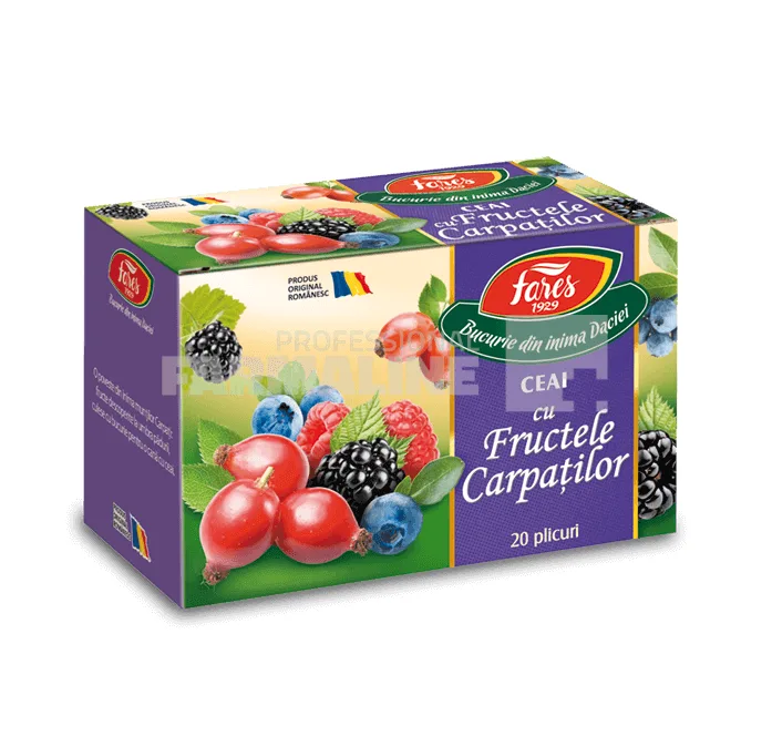 Fares Ceai Aromfruct Fructele Carpatilor  20 plicuri — preț și oferte