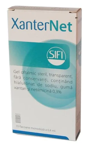 Xanternet Gel oftalmic steril 10 flacoane