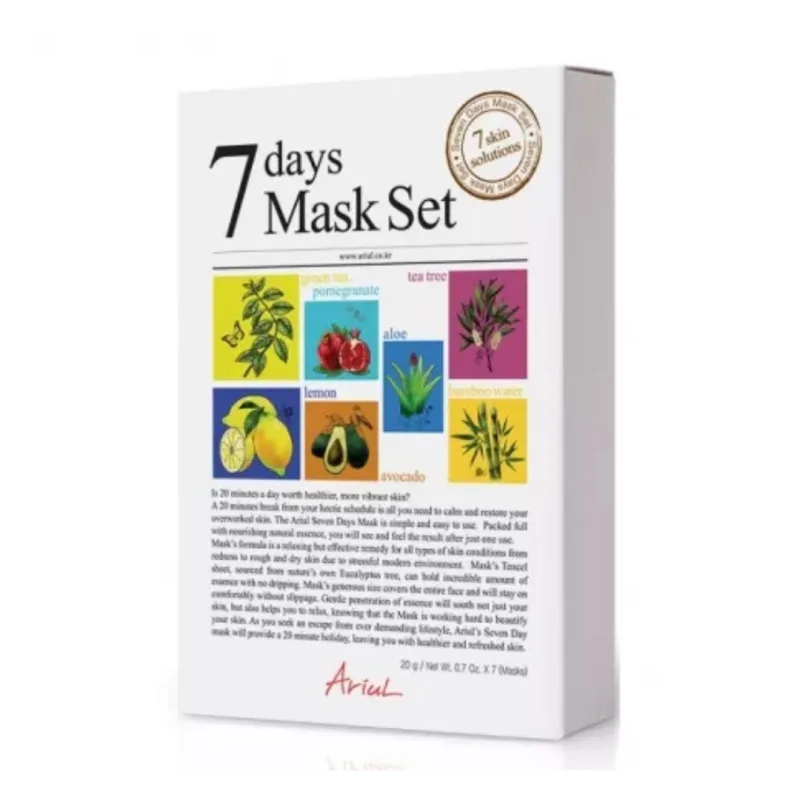 Set masti de fata Variety Mask, 7 bucati, Ariul — preț și oferte
