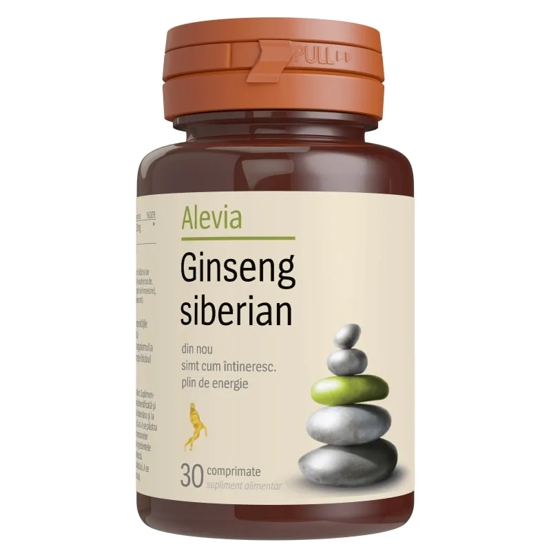 Alevia Ginseng siberian 30 comprimate — preț și oferte