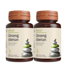Alevia Pachet Ginseng siberian 30 capsule 1+1 Gratis