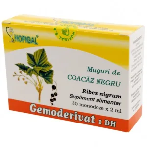 Gemoderivat 1 DH muguri de coacaz negru 30 monodoze