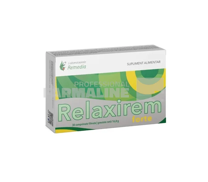 Relaxirem Forte 30 comprimate Laboratoarele Remedia — preț și oferte