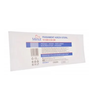Minut Pansament adeziv steril 10 cm x 30 cm — preț și oferte