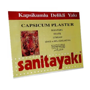 Sanitayaki Plasture antireumatic cu ardei  12 cm x 18 cm