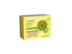 Coenzima Q10 in Ulei de catina 30 mg capsule moi