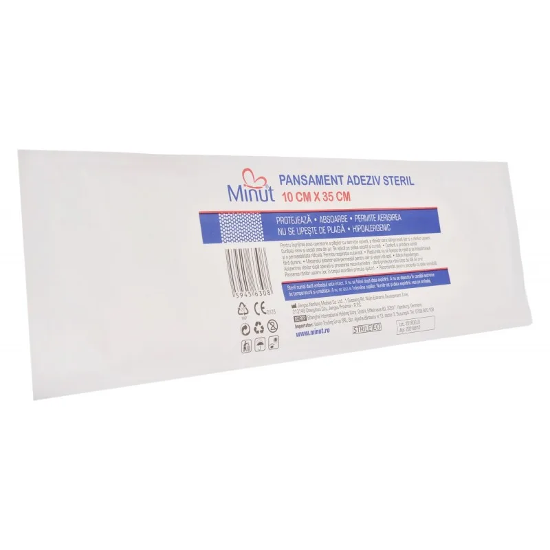 Minut Pansament adeziv steril 10 cm x 35 cm — preț și oferte