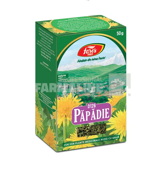 Fares Ceai papadie iarba 50 g — preț și oferte