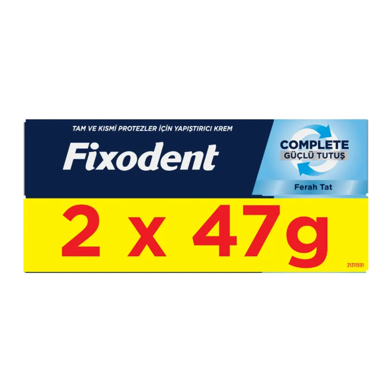 Pachet Adeziv pentru proteza dentara Complete Fresh, 2*47 g, Fixodent — preț și oferte