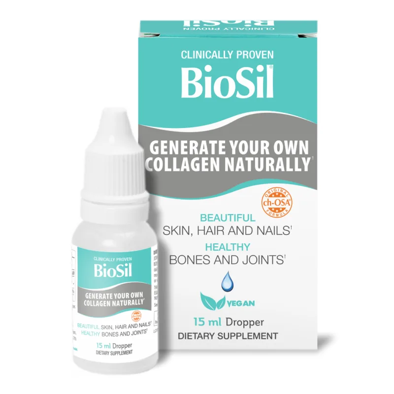 Colagen natural picaturi, 15 ml, Biosil — preț și oferte