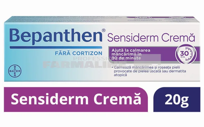 Bepanthen Sensiderm Crema 20 gr - calmeaza mancarimea si roseata pielii provocate de iritatii — preț și oferte