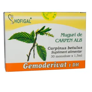 Gemoderivat 1 Dh Mladite de carpen alb 30 monodoze