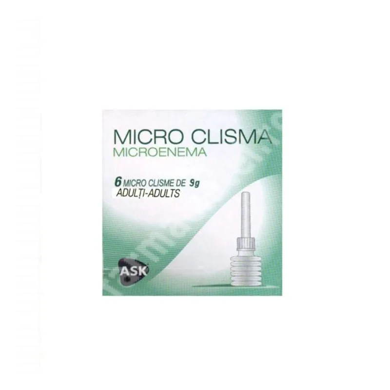 Microclisma pentru adulti Microenema, 6 flacoane, Amc Pharma Solutions — preț și oferte