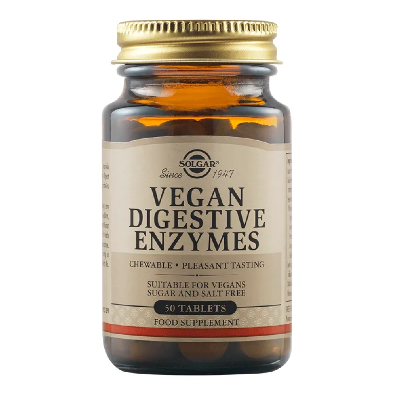 Vegan Digestive Enzymes, 50 capsule, Solgar — preț și oferte