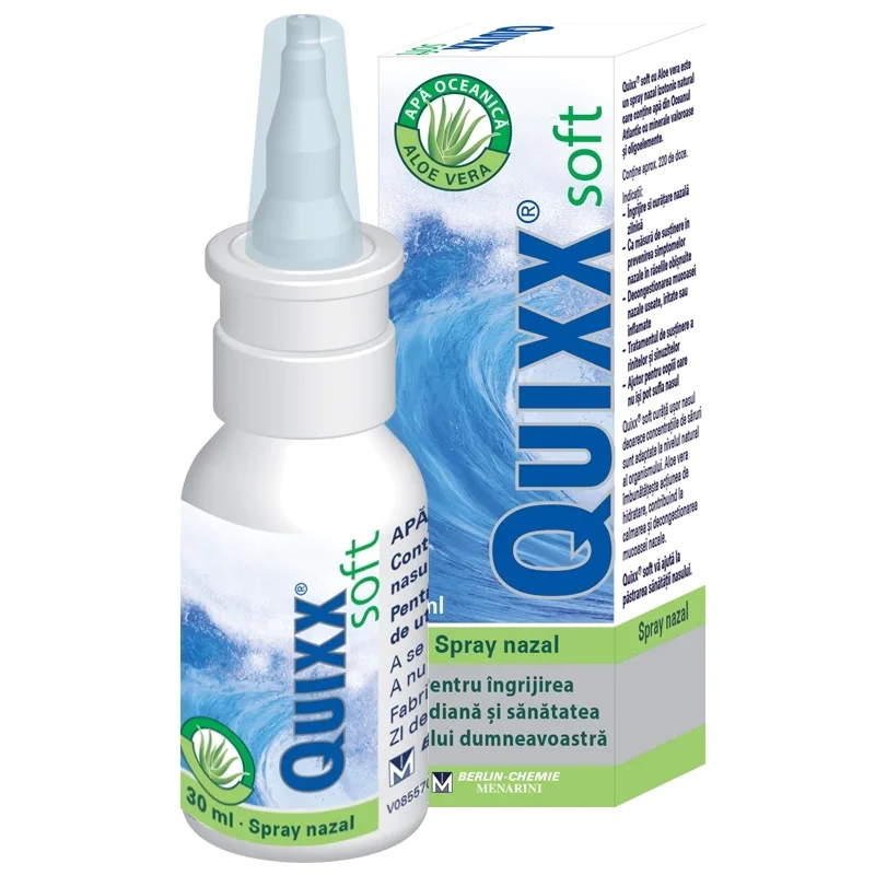 Quixx Soft spray nazal isotonic cu apa de mare 30 ml BERLIN - CHEMIE AG — preț și oferte