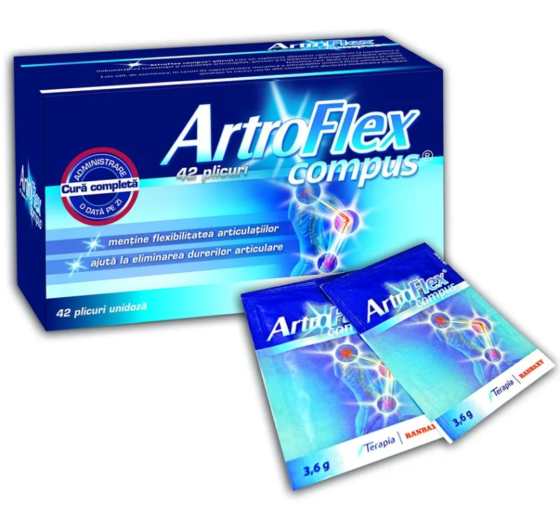 ArtroFlex Compus 42 plicuri Terapia Ranbaxy — preț și oferte