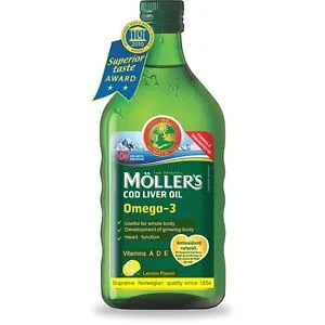 Moller's Omega 3 Ulei din ficat de cod cu lamaie 250 ml — preț și oferte