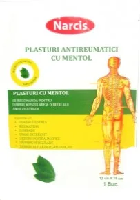 Narcis Plasture antireumatic cu mentol 12 cm x 18 cm — preț și oferte