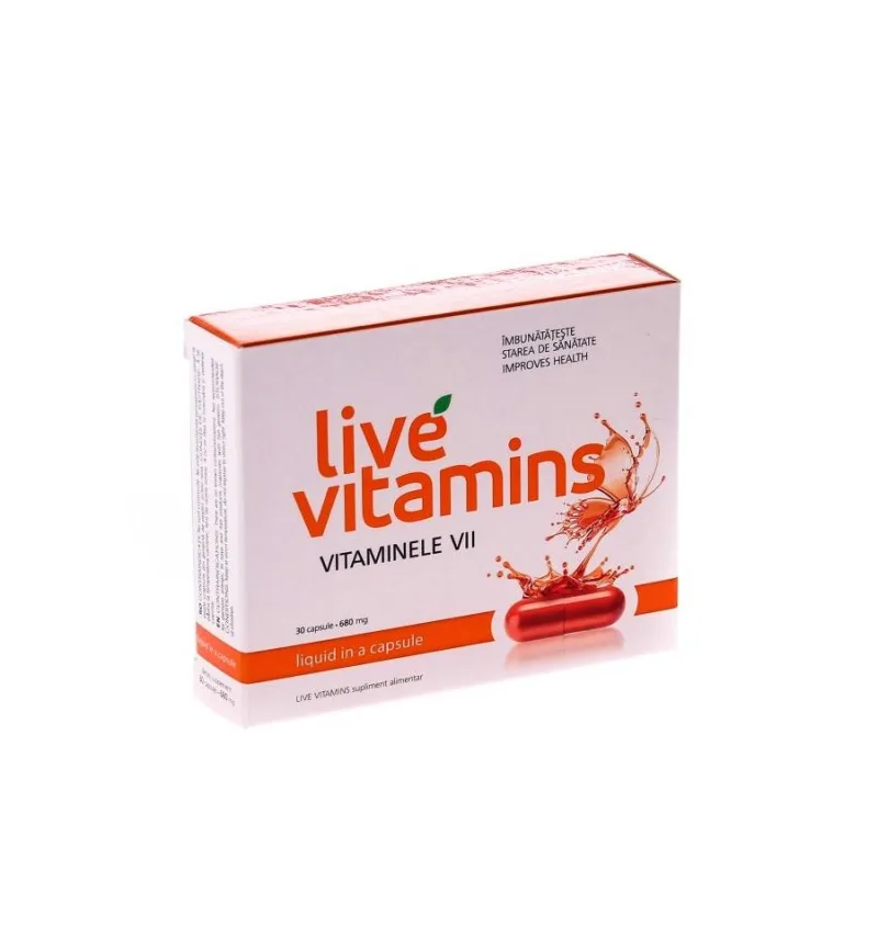 Live Vitamins Vitaminele vii 30 capsule — preț și oferte
