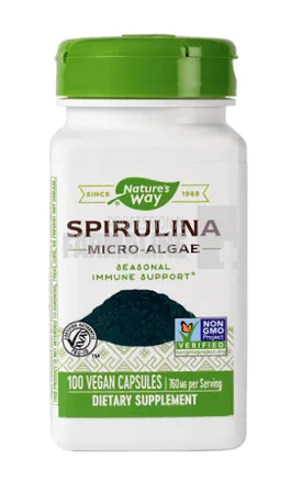 Spirulina Micro-Algae 380 mg 100 capsule SECOM — preț și oferte