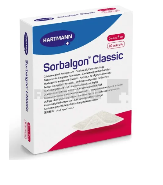Hartmann Sorbalgon Compresa sterila 5 cm x 5 cm 10 bucati — preț și oferte