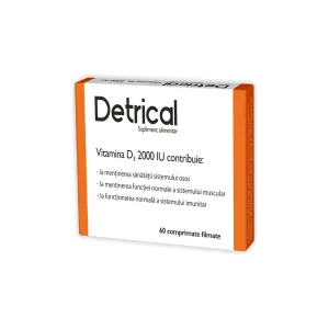 Detrical D3 2000 IU 60 comprimate filmate