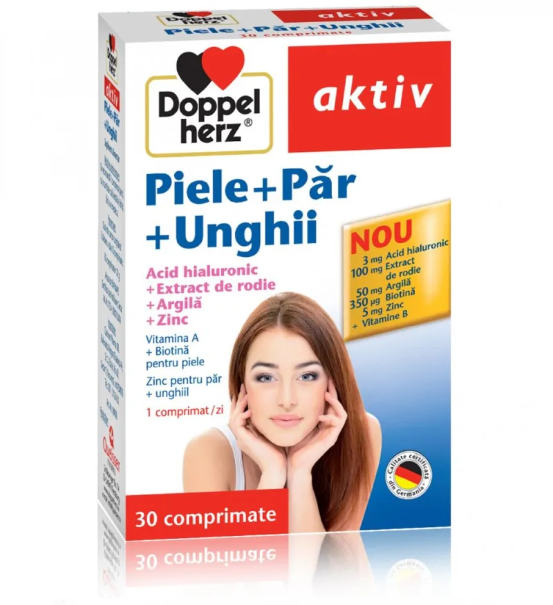 Doppelherz Piele+Par+Unghii 30 comprimate — preț și oferte